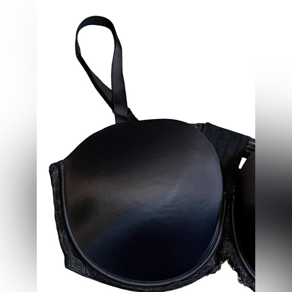 Auden Lightly Lined Strapless Bra Size 44DDD Black - Picture 3 of 5
